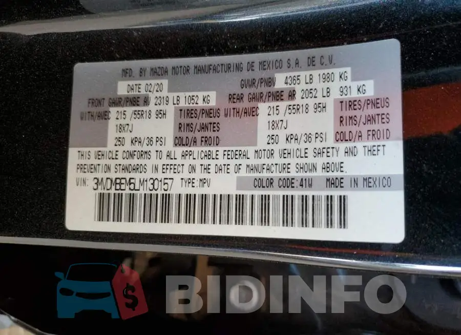 3MVDMBEM5LM130157 Photo# 13