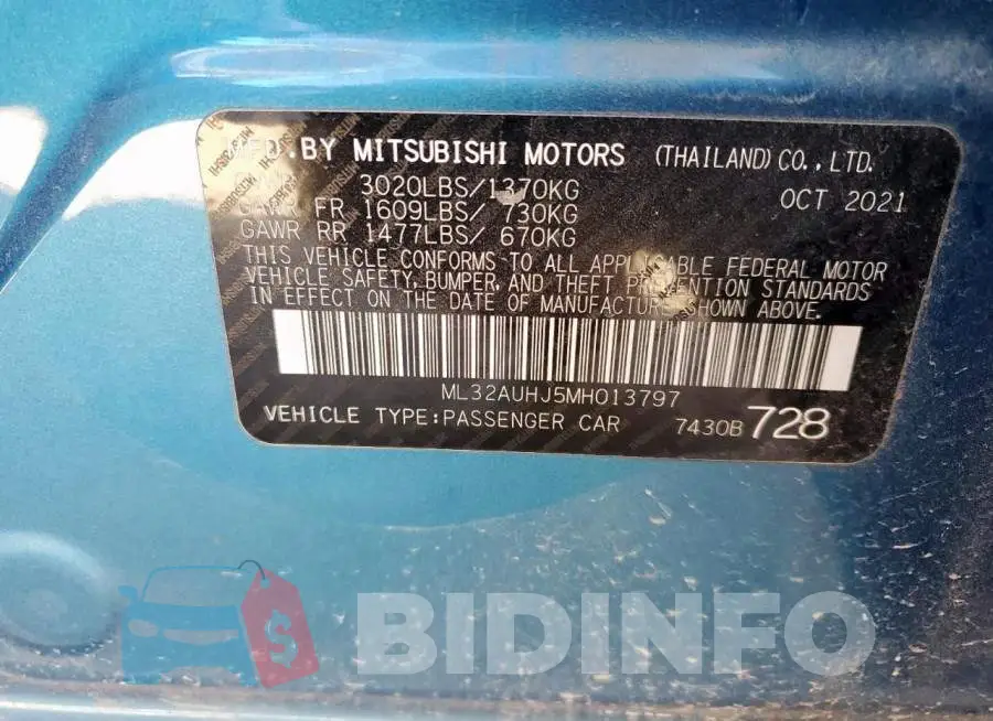 ML32AUHJ5MH013797 Photo# 14
