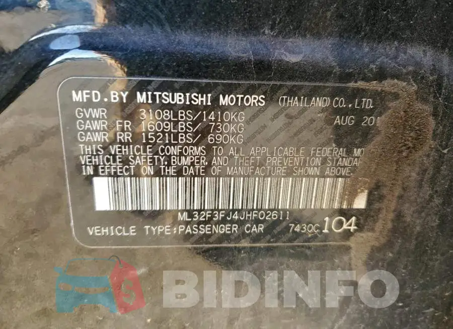 ML32F3FJ4JHF02611 Photo# 12