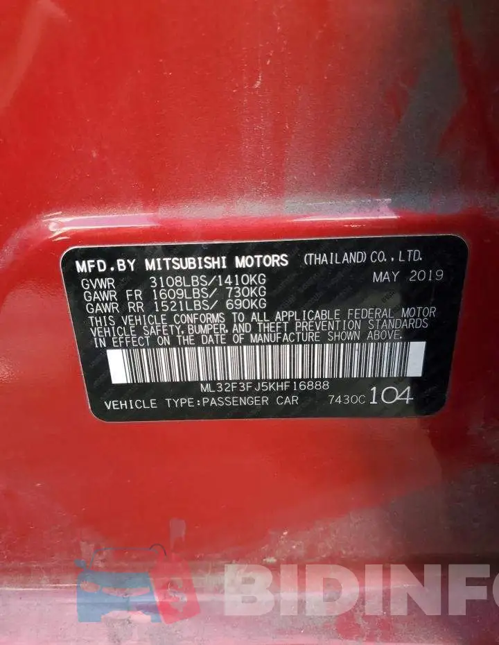 ML32F3FJ5KHF16888 Photo# 12