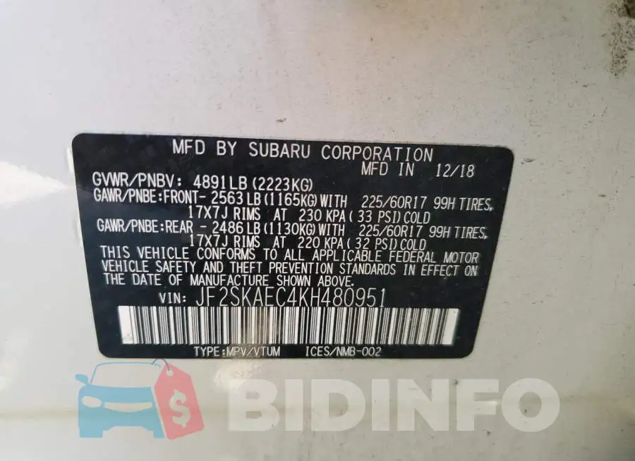 JF2SKAEC4KH480951 Photo# 13