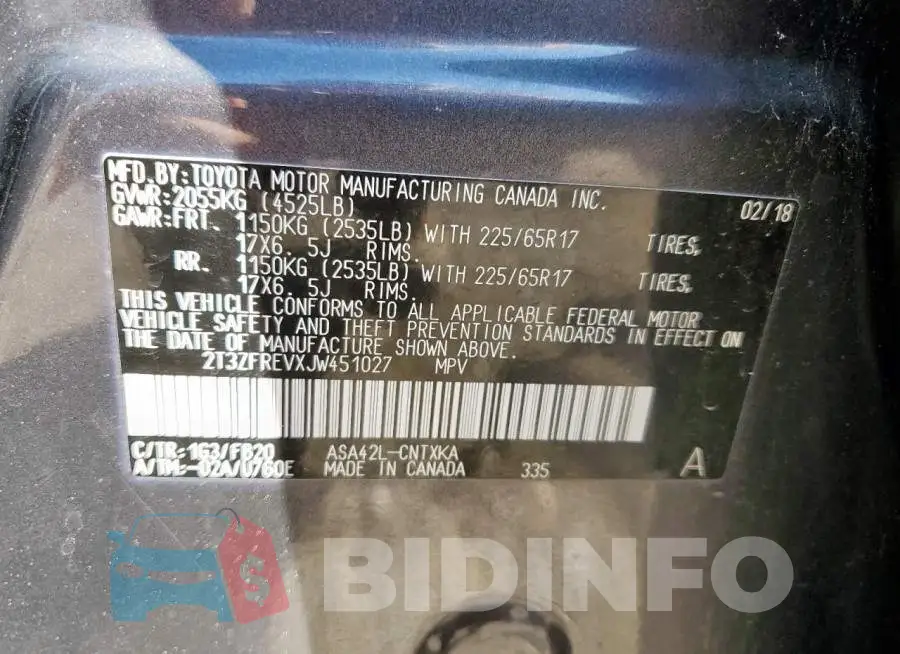 2T3ZFREVXJW451027 Photo# 12