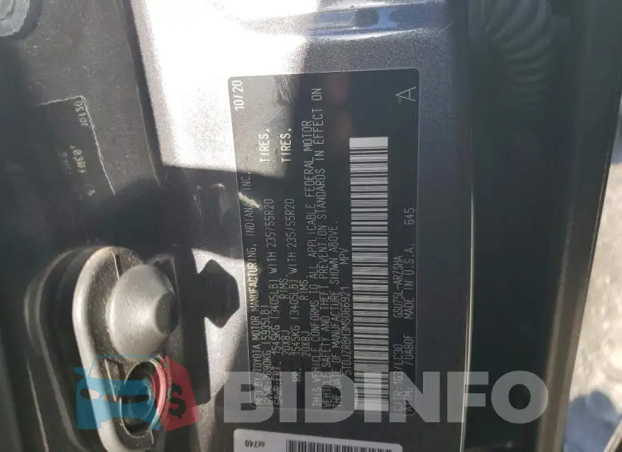 5TDJZRBH3MS066921 Photo# 13