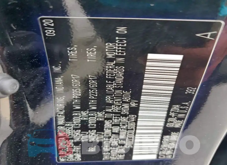 5TDZZ3DC0LS087449 Photo# 13