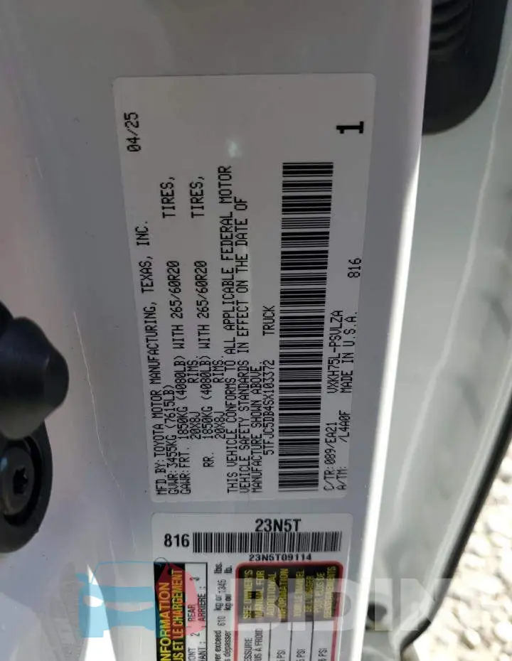 5TFJC5DB4SX103372 Photo# 12