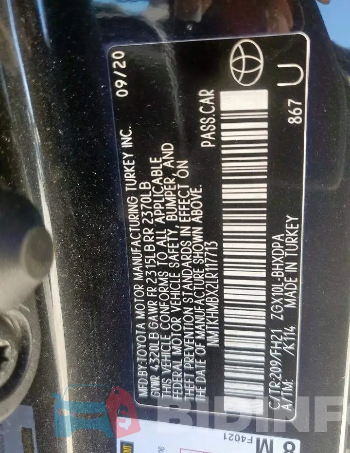 NMTKHMBX2LR117713 Photo# 12