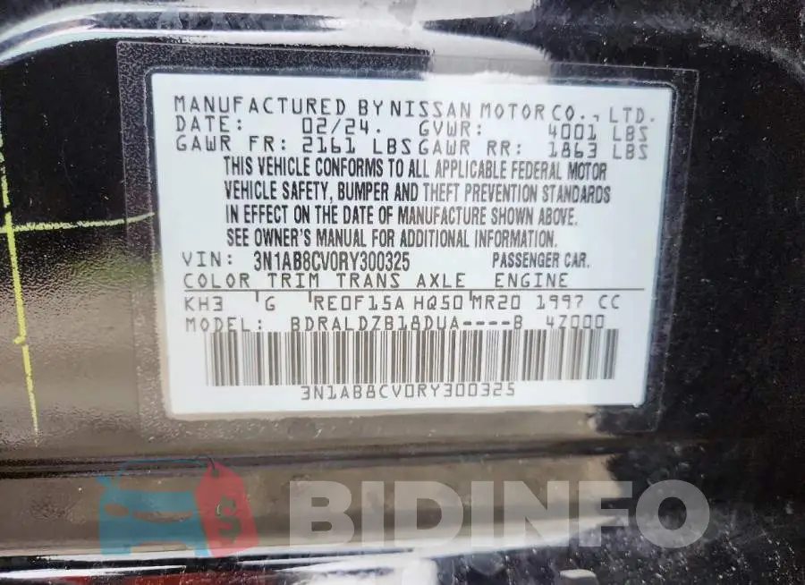 3N1AB8CV0RY300325 Photo# 13