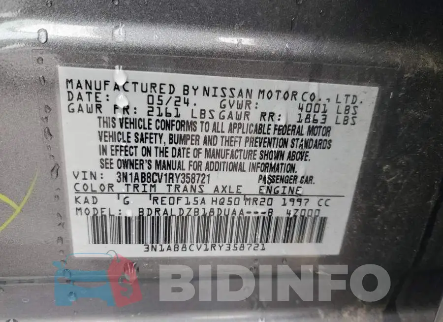 3N1AB8CV1RY358721 Photo# 12
