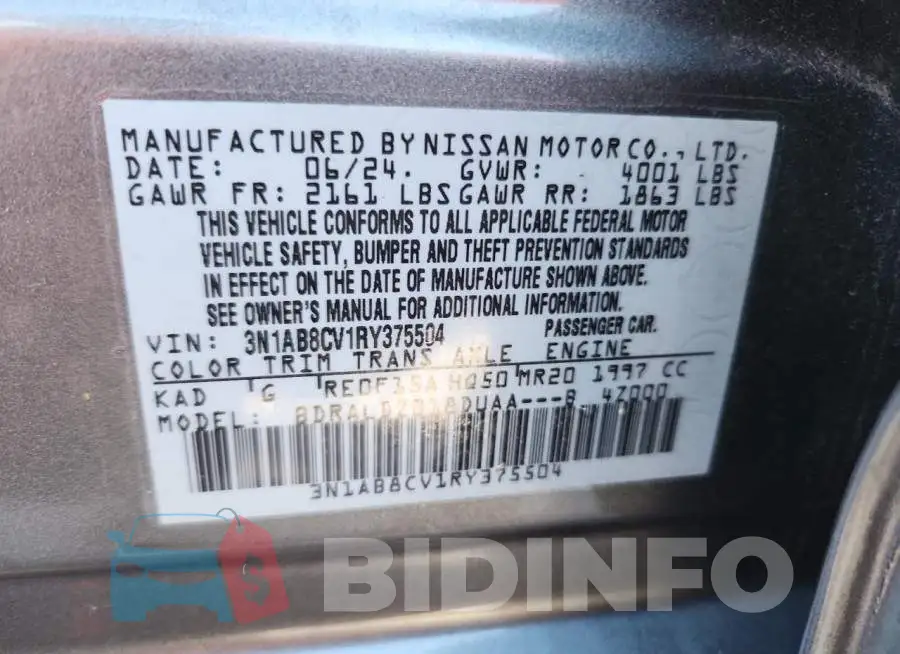 3N1AB8CV1RY375504 Photo# 13