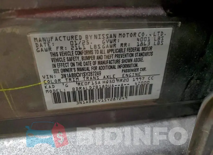 3N1AB8CV1SY287249 Photo# 12