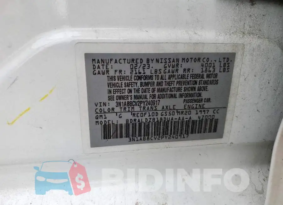 3N1AB8CV2PY240917 Photo# 12