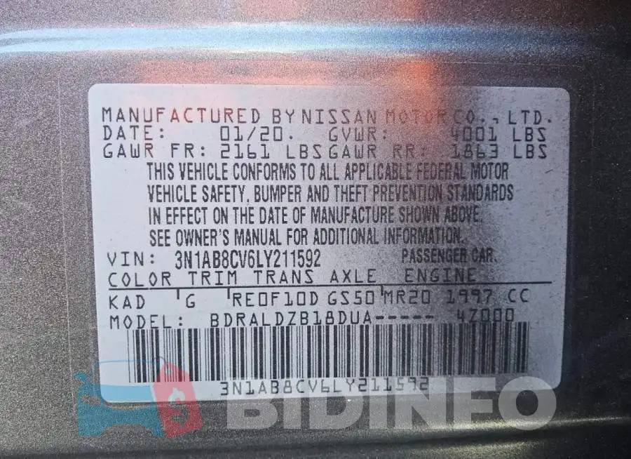 3N1AB8CV6LY211592 Photo# 12