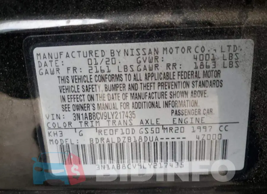 3N1AB8CV9LY217435 Photo# 13