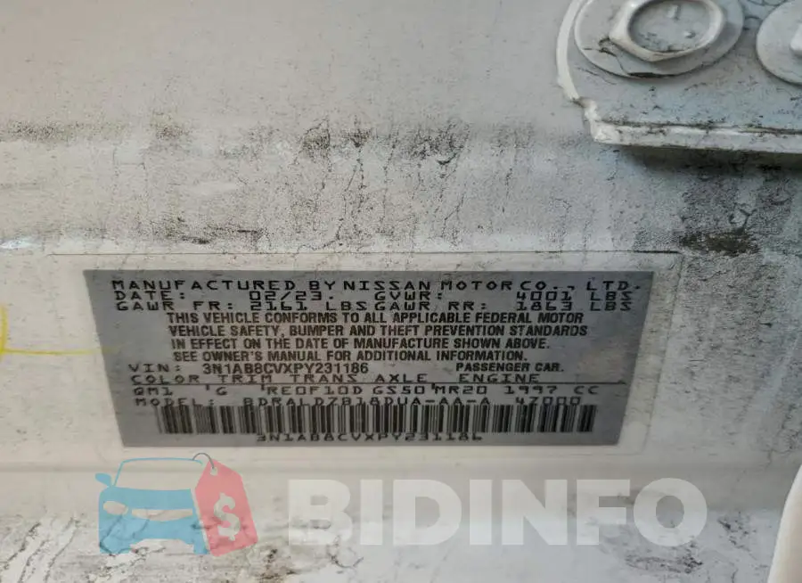 3N1AB8CVXPY231186 Photo# 12