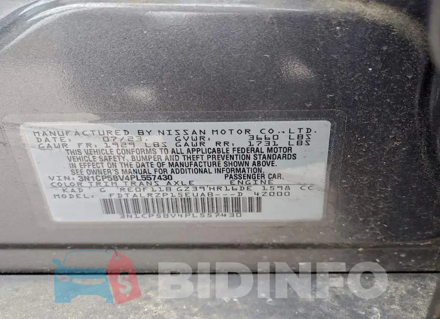 3N1CP5BV4PL557430 Photo# 12