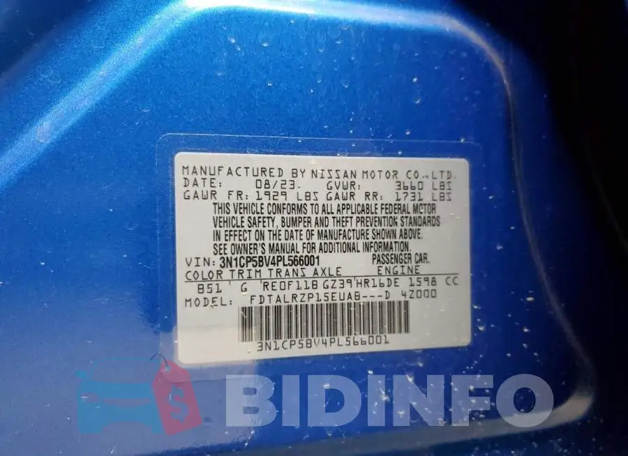 3N1CP5BV4PL566001 Photo# 14