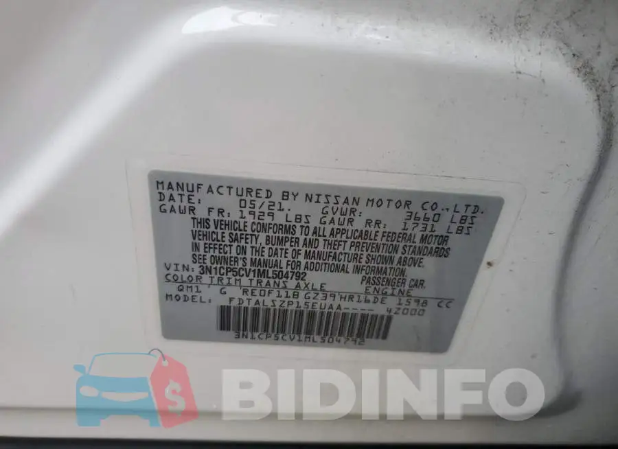 3N1CP5CV1ML504792 Photo# 13