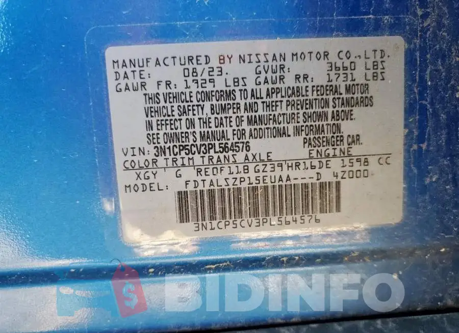 3N1CP5CV3PL564576 Photo# 13