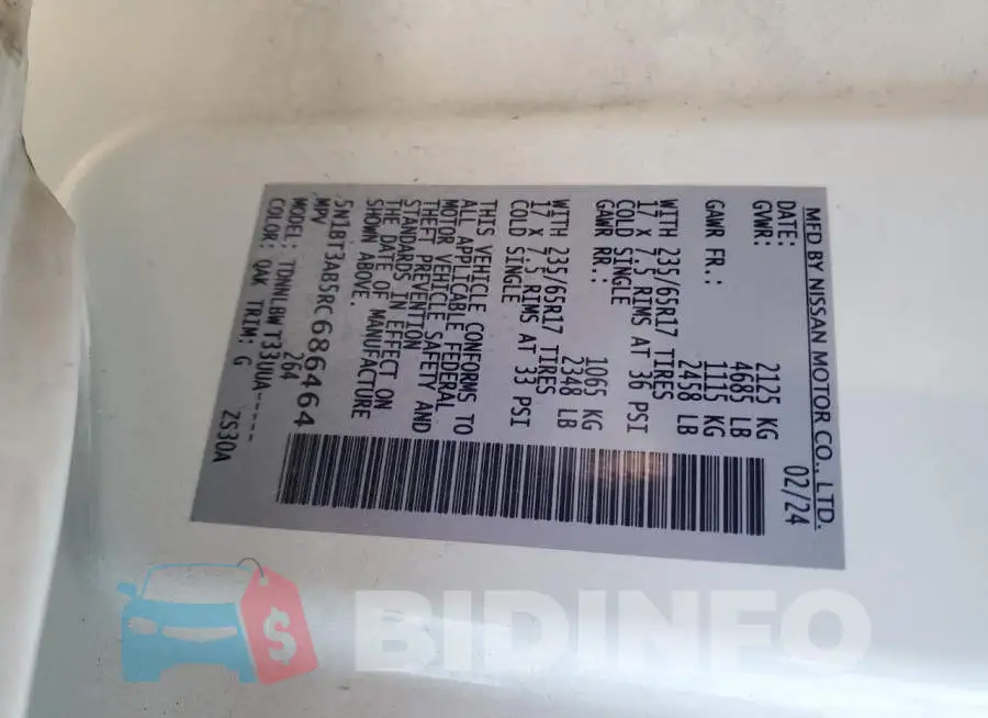 5N1BT3AB5RC686464 Photo# 13