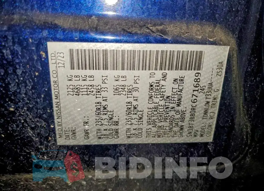5N1BT3BB0RC671689 Photo# 13