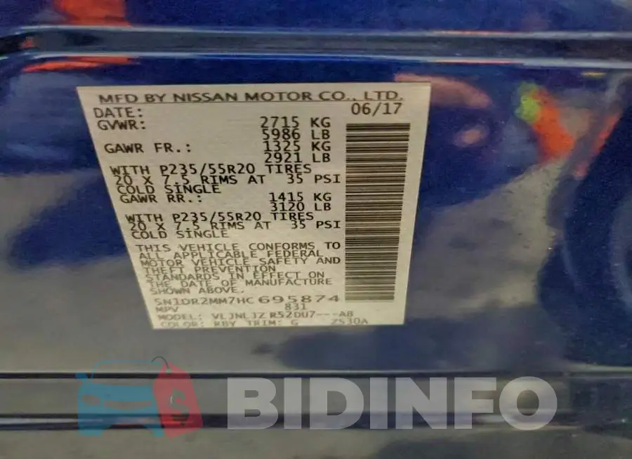 5N1DR2MM7HC695874 Photo# 12