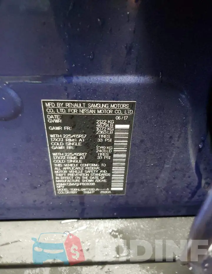 KNMAT2MV0HP601098 Photo# 12