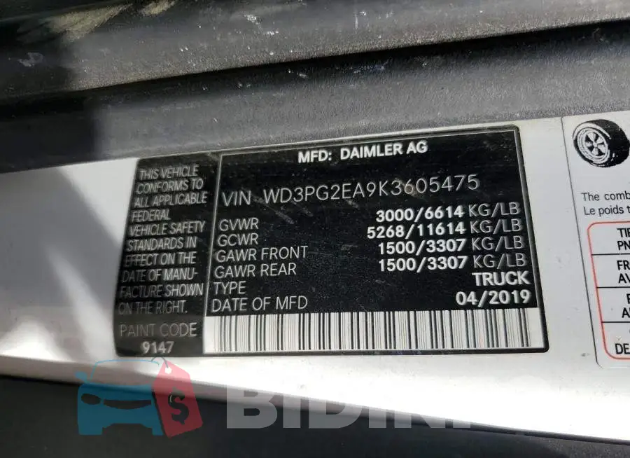 WD3PG2EA9K3605475 Photo# 13
