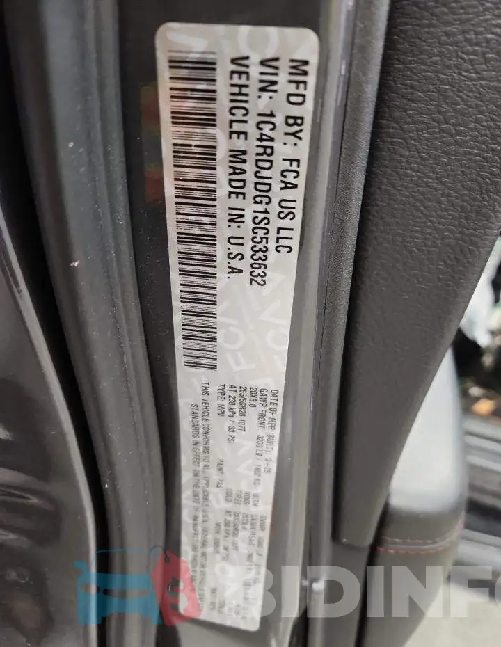 1C4RDJDG1SC533632 Photo# 12