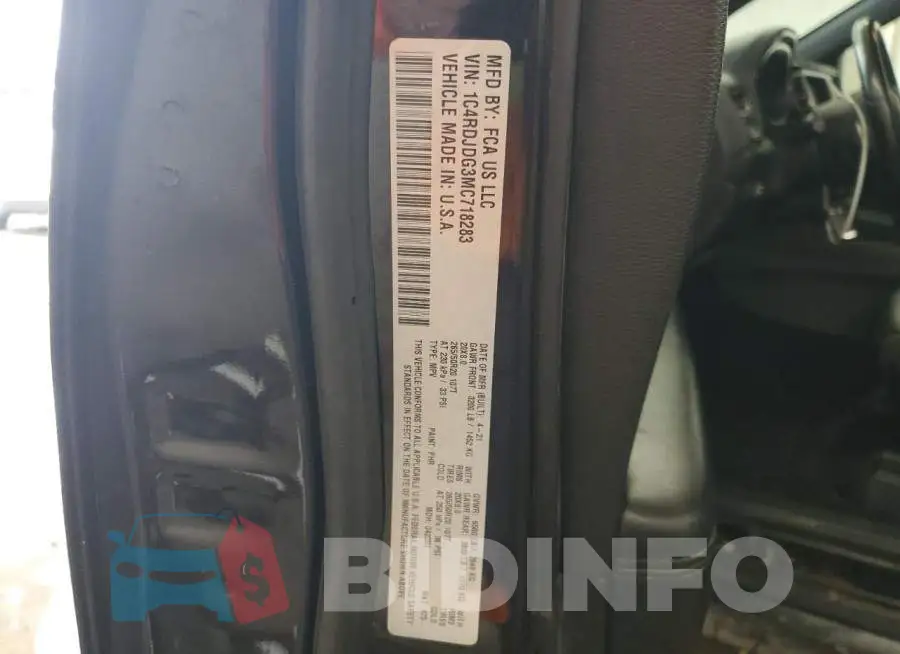 1C4RDJDG3MC718283 Photo# 13