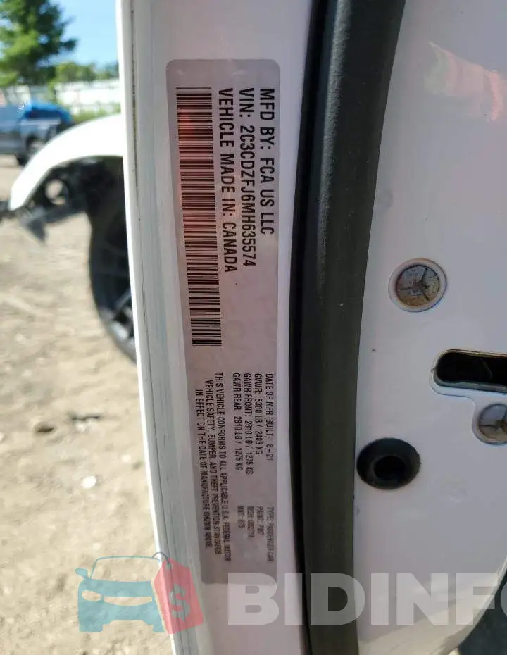 2C3CDZFJ6MH635574 Photo# 13