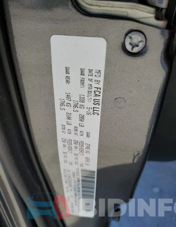 2C4RDGEG3GR369526 Photo# 13