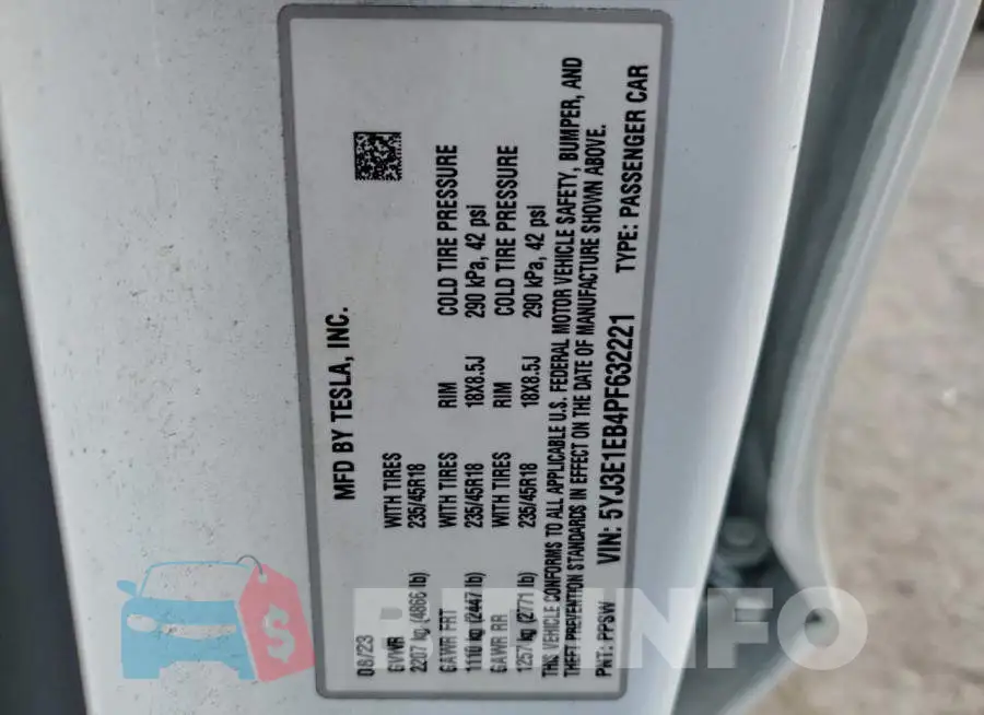 5YJ3E1EB4PF632221 Photo# 12