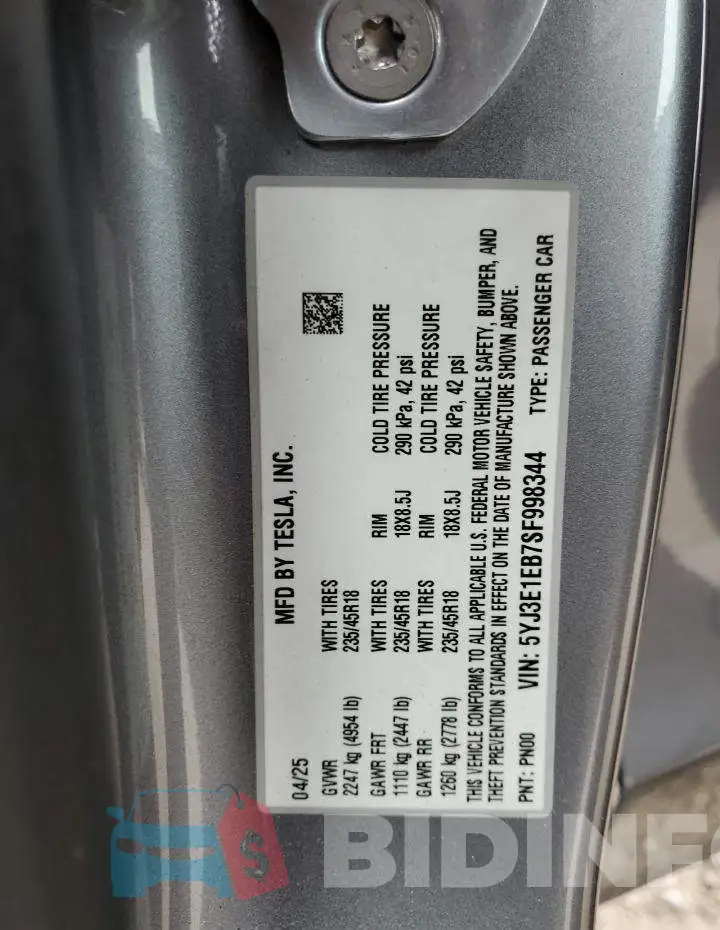 5YJ3E1EB7SF998344 Photo# 13