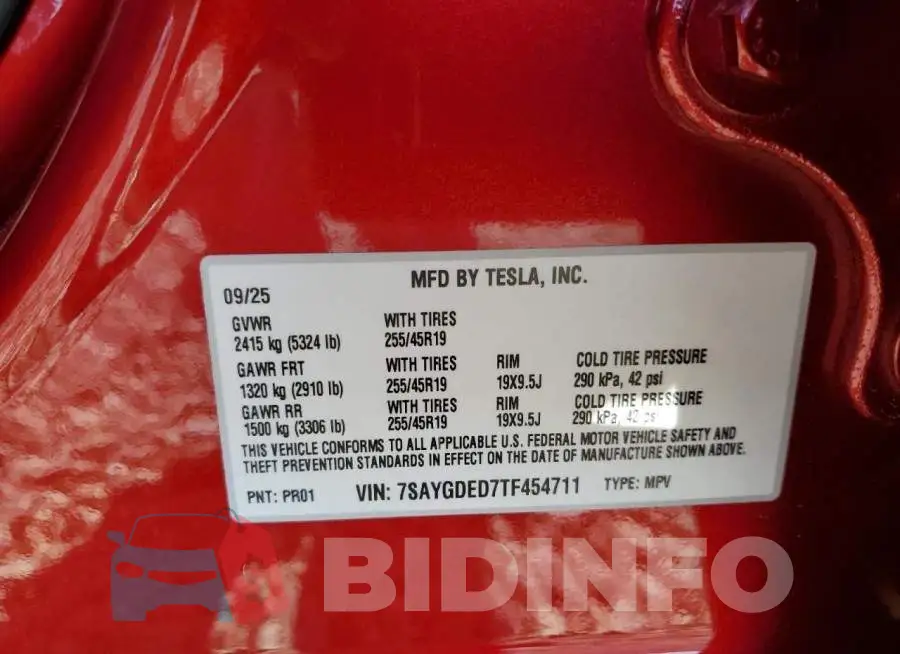 7SAYGDED7TF454711 Photo# 13