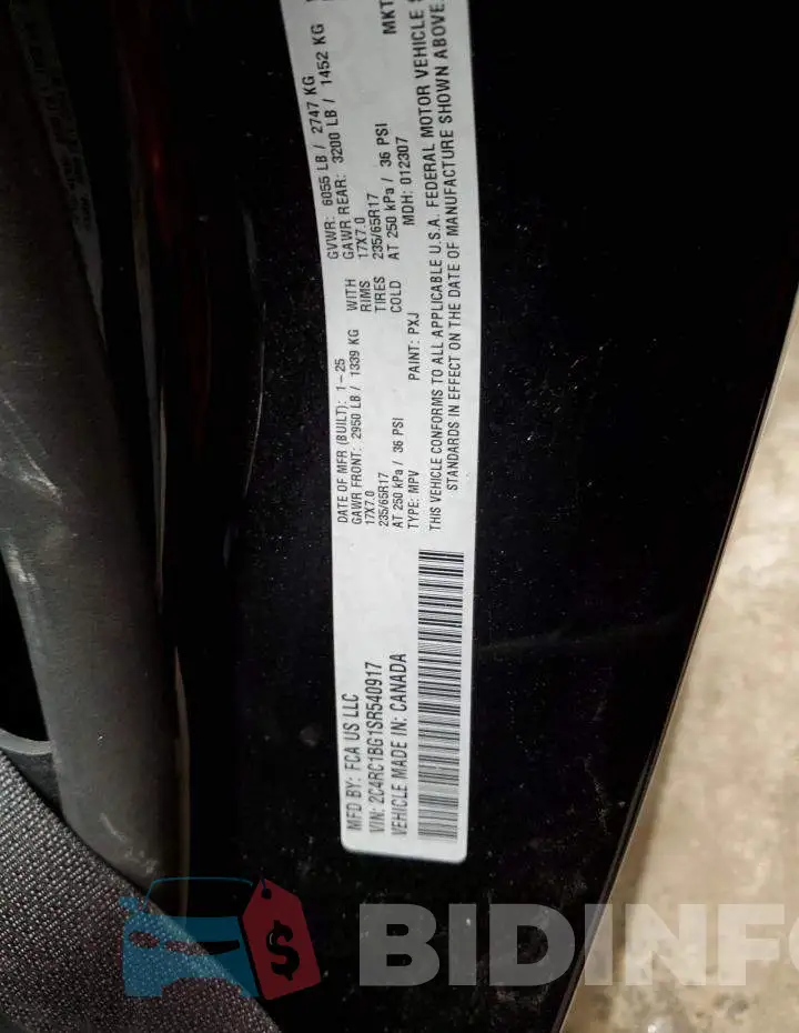 2C4RC1BG1SR540917 Photo# 13