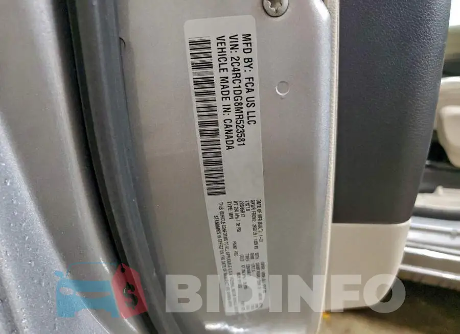 2C4RC1DG8MR523581 Photo# 13
