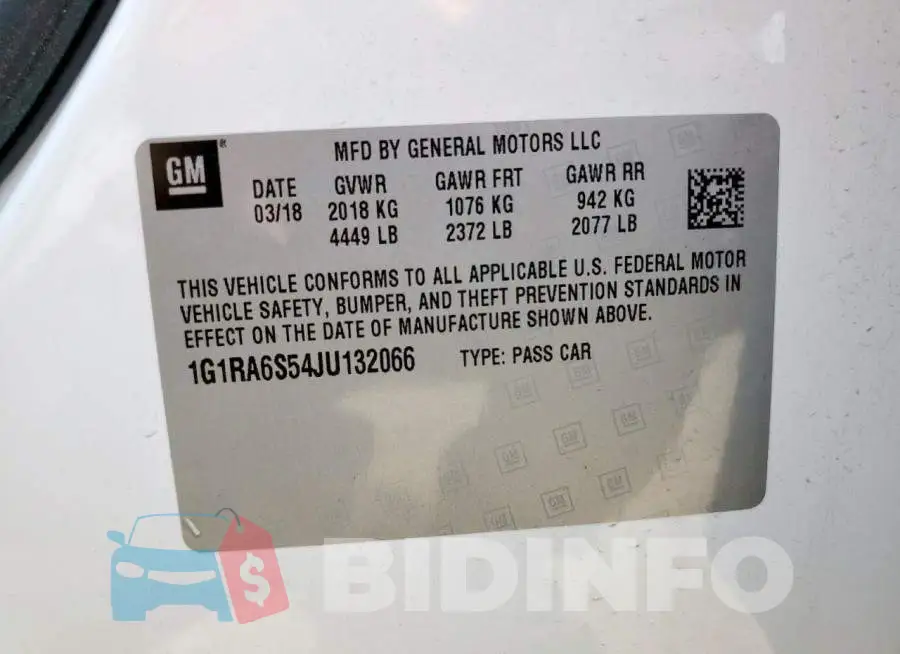 1G1RA6S54JU132066 Photo# 12