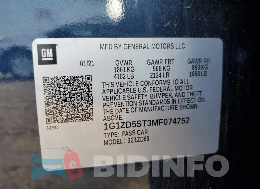 1G1ZD5ST3MF074752 Photo# 12