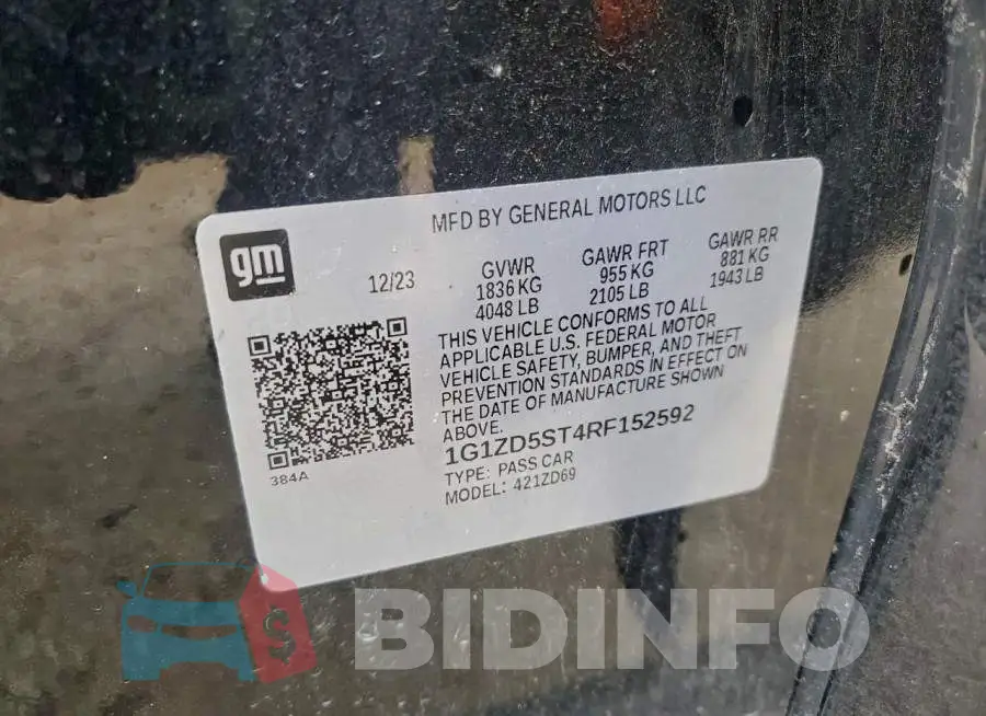 1G1ZD5ST4RF152592 Photo# 12