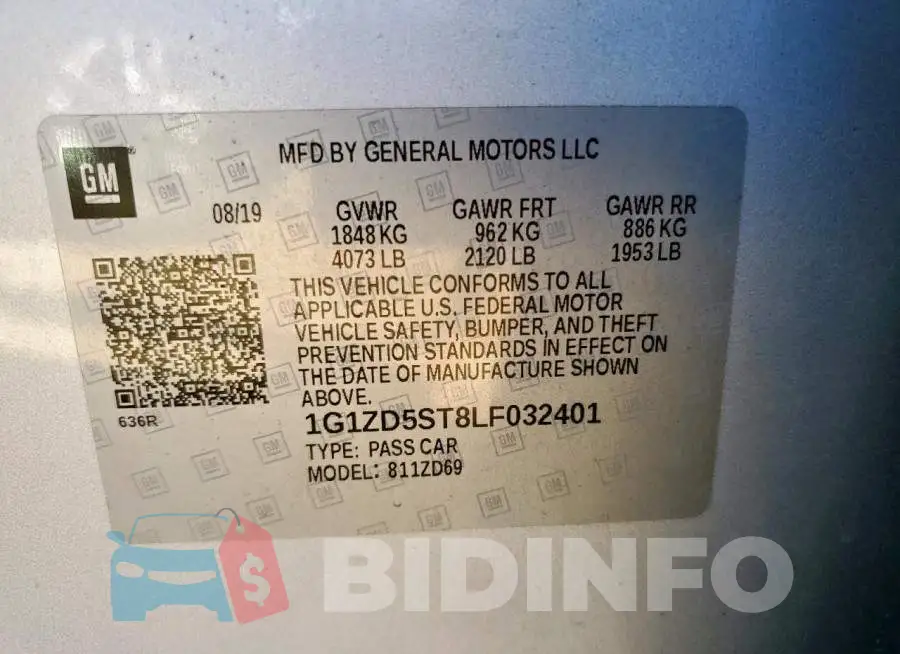 1G1ZD5ST8LF032401 Photo# 13