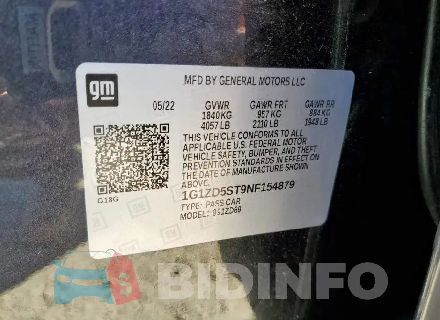 1G1ZD5ST9NF154879 Photo# 13