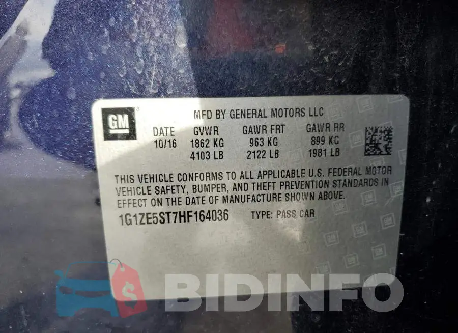 1G1ZE5ST7HF164036 Photo# 12