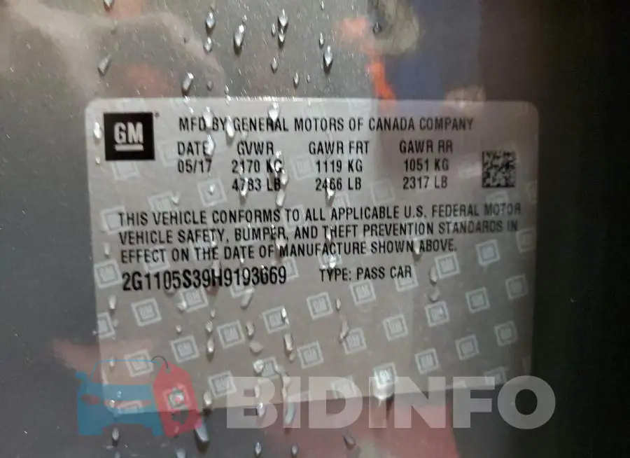 2G1105S39H9193669 Photo# 13