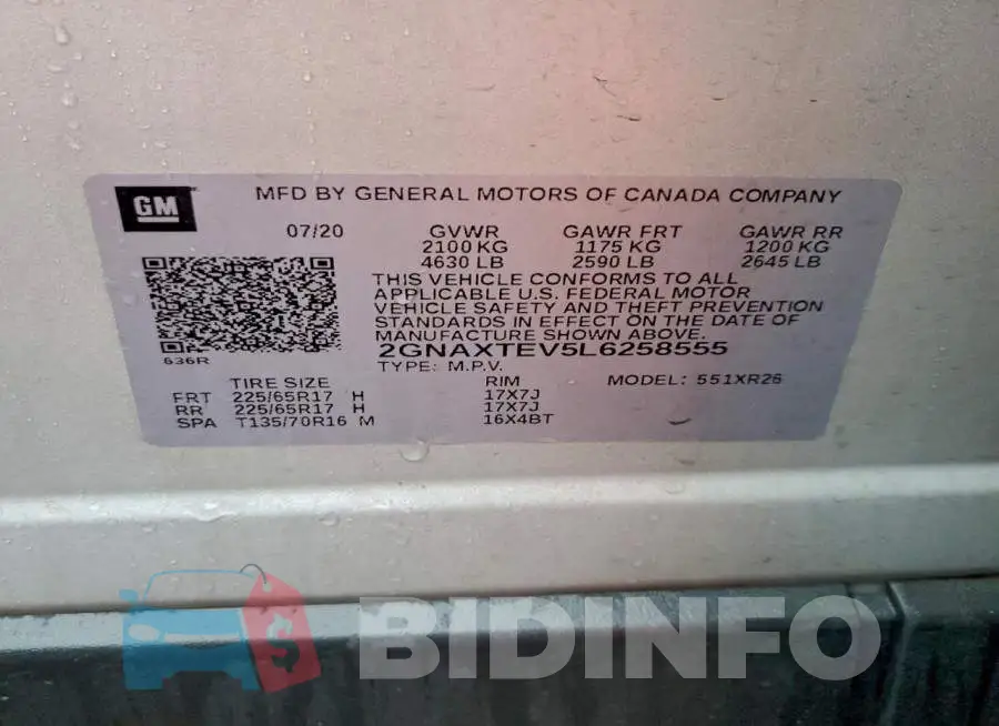 2GNAXTEV5L6258555 Photo# 13