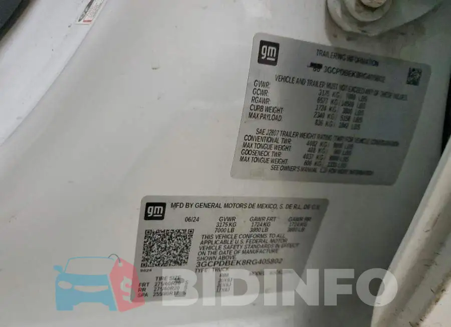 3GCPDBEK8RG405802 Photo# 12