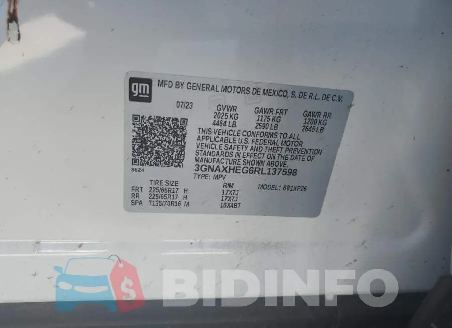 3GNAXHEG6RL137598 Photo# 13