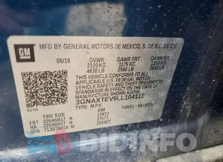 3GNAXTEV9LL104118 Photo# 14