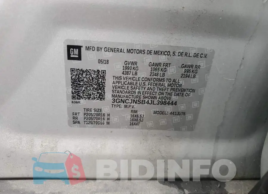 3GNCJNSB4JL398444 Photo# 12