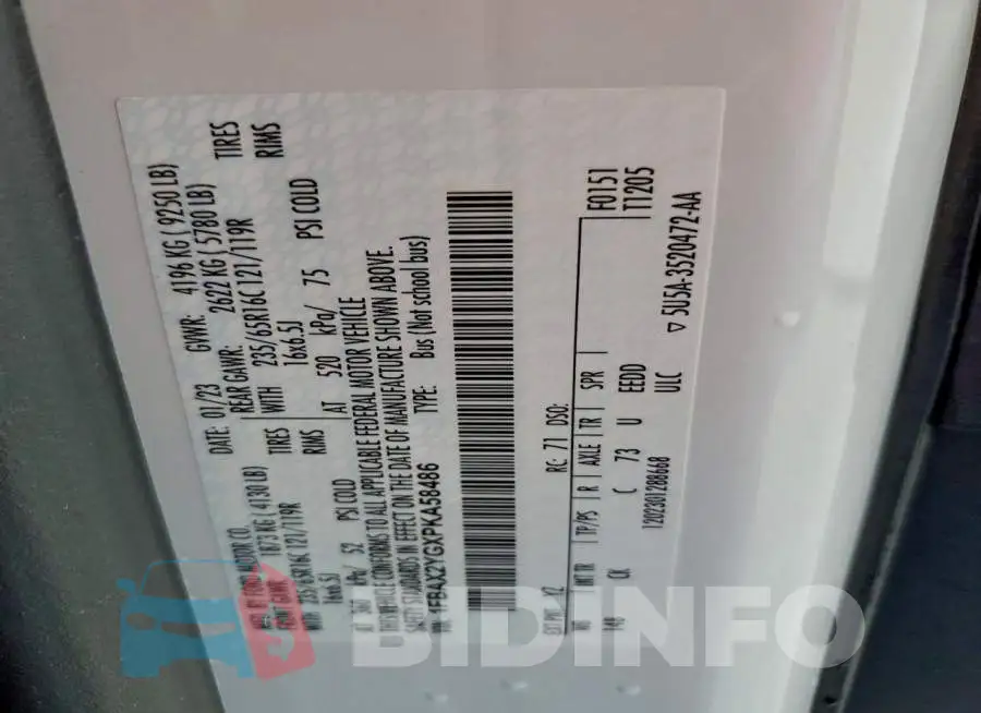 1FBAX2YGXPKA58486 Photo# 14