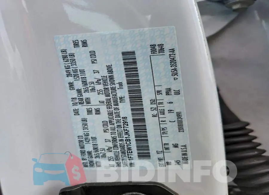1FTEW1CB1JKF72918 Photo# 12